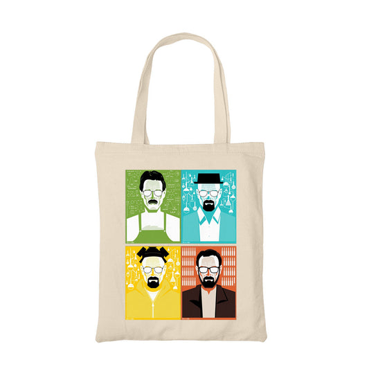 breaking bad walters phases tote bag hand printed cotton women men unisex