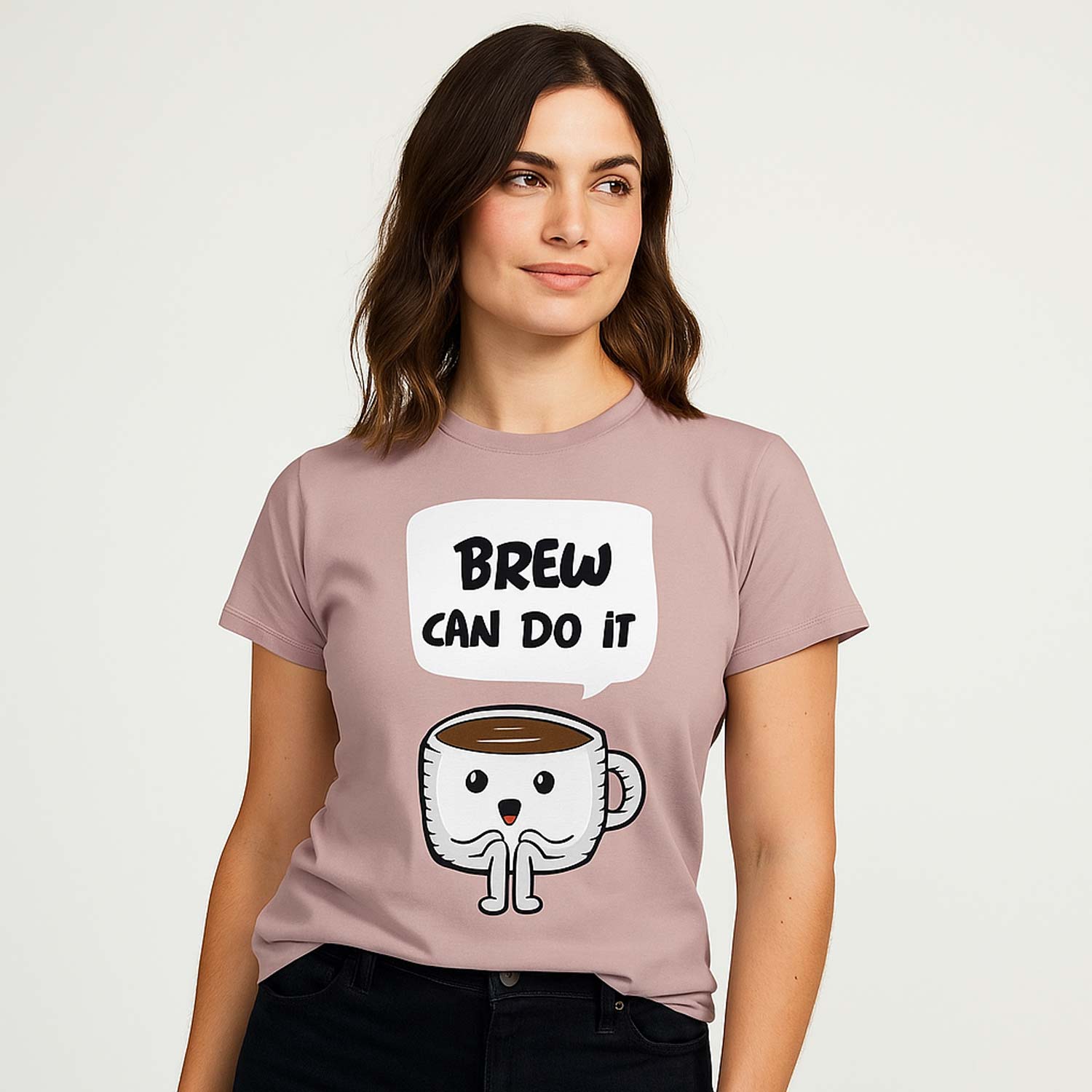graphic brew can do it t-shirt printed graphic stylish buy online united states usa the banyan tee tbt men women girls boys unisex mushroom 