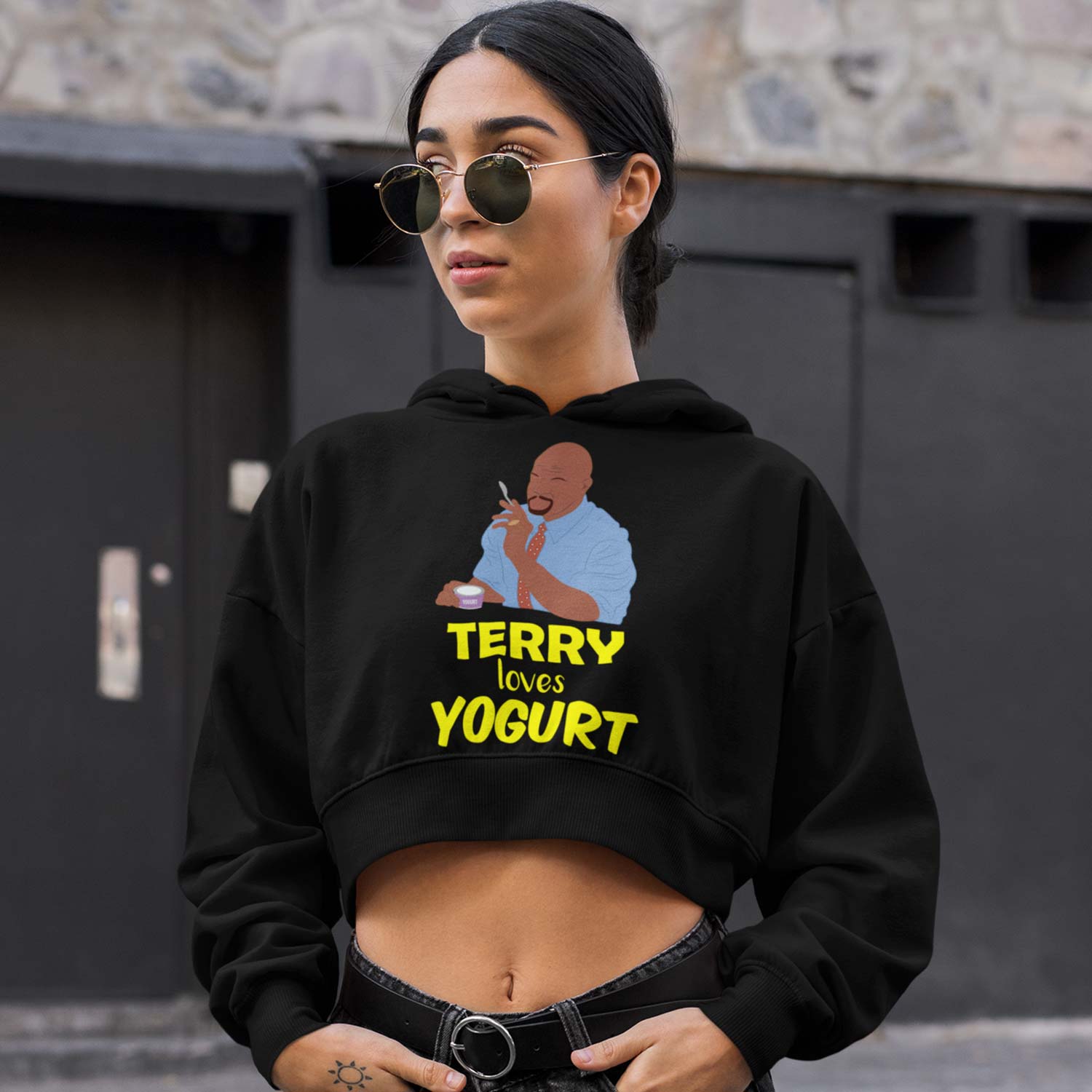 brooklyn nine-nine santiago nine-nine crop hoodie hooded sweatshirt upper winterwear tv & movies buy online india the banyan tee tbt men women girls boys unisex black stranger things eleven demogorgon shadow monster dustin quote vector art clothing accessories merchandise