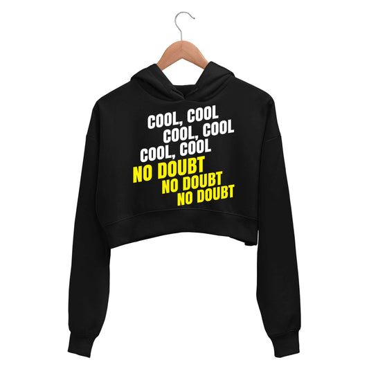 brooklyn nine-nine cool cool cool no doubt no doubt no doubt crop hoodie hooded sweatshirt upper winterwear buy online india the banyan tee tbt men women girls boys unisex black detective jake peralta terry charles boyle gina linetti andy samberg merchandise clothing acceessories