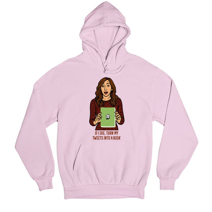 brooklyn nine-nine turn my tweets into books hoodie hooded sweatshirt winterwear tv & movies buy online united states usa the banyan tee tbt men women girls boys unisex baby pink stranger things eleven demogorgon shadow monster dustin quote vector art clothing accessories merchandise