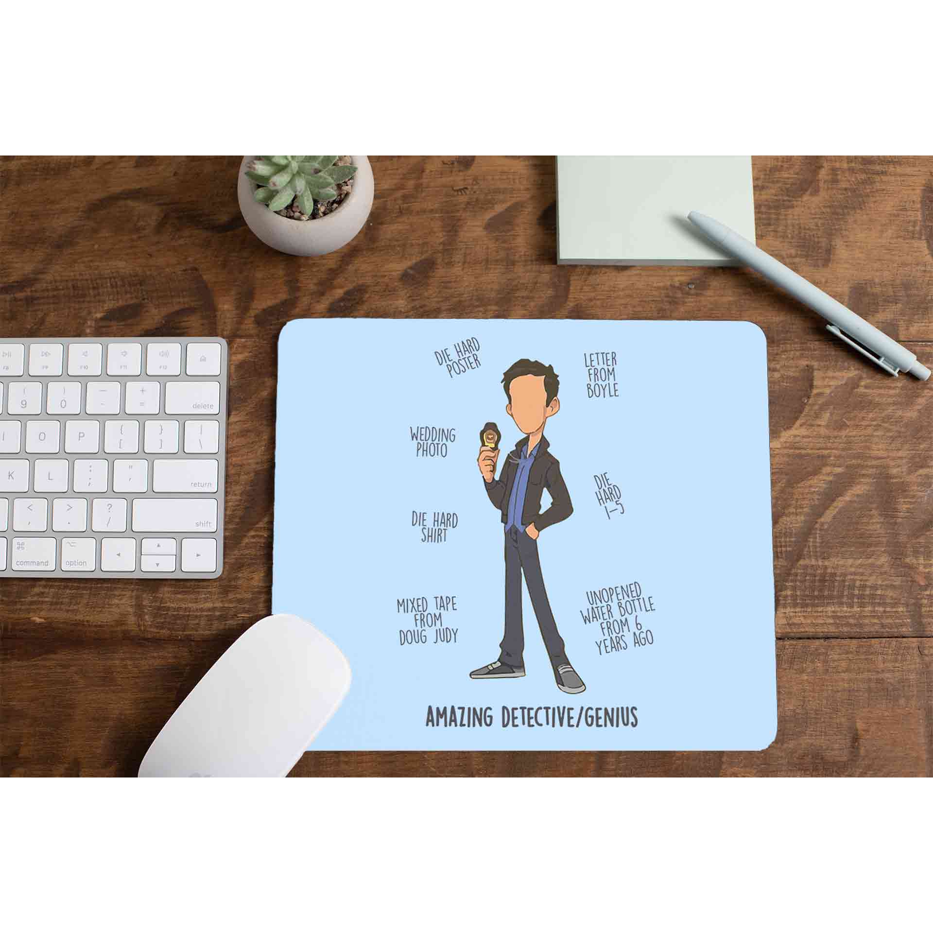 brooklyn nine-nine amazing detective / genius mousepad logitech large anime tv & movies buy online united states of america usa the banyan tee tbt men women girls boys unisex  stranger things eleven demogorgon shadow monster dustin quote vector art clothing accessories merchandise