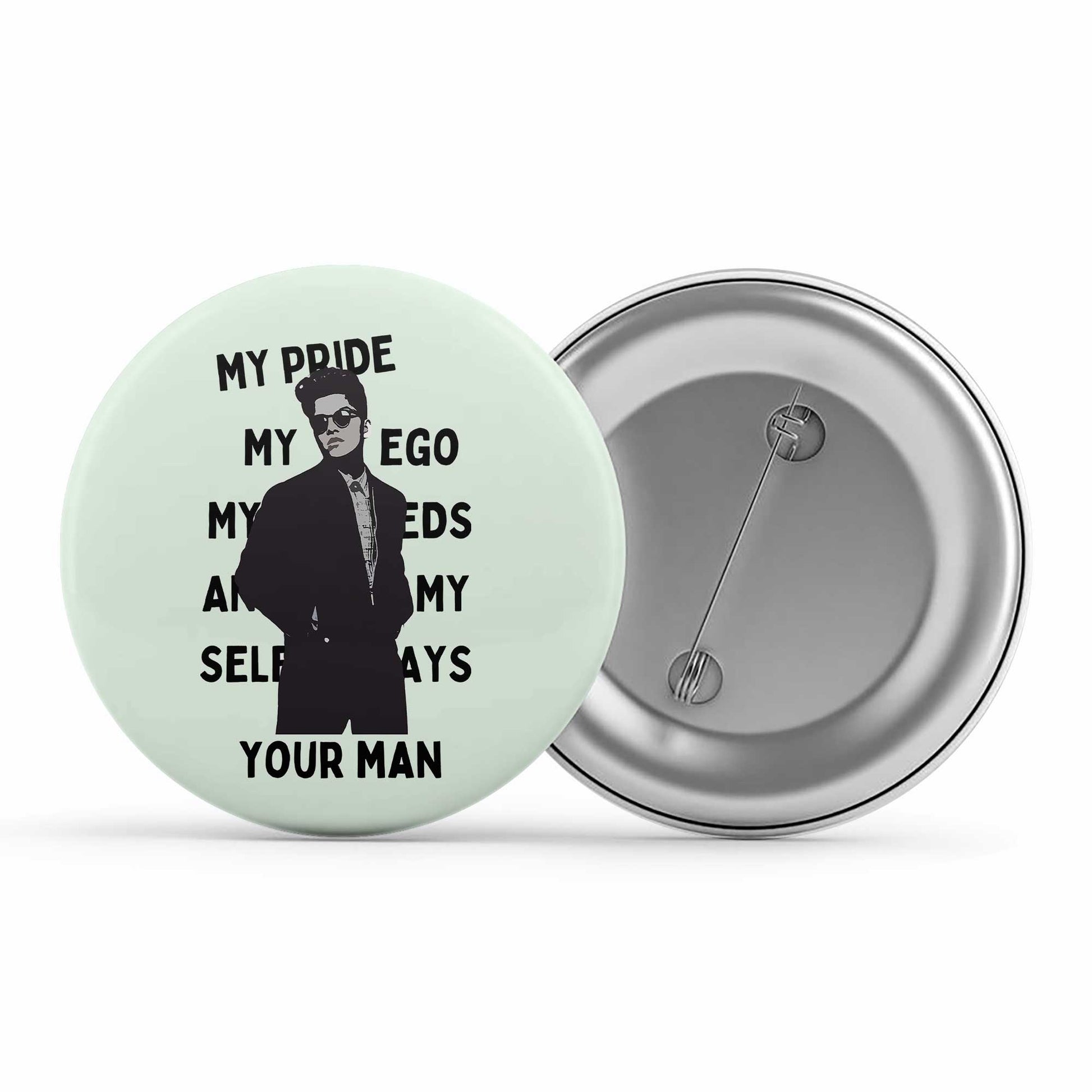 bruno mars when i was your man badge pin button music band buy online united states of america usa the banyan tee tbt men women girls boys unisex