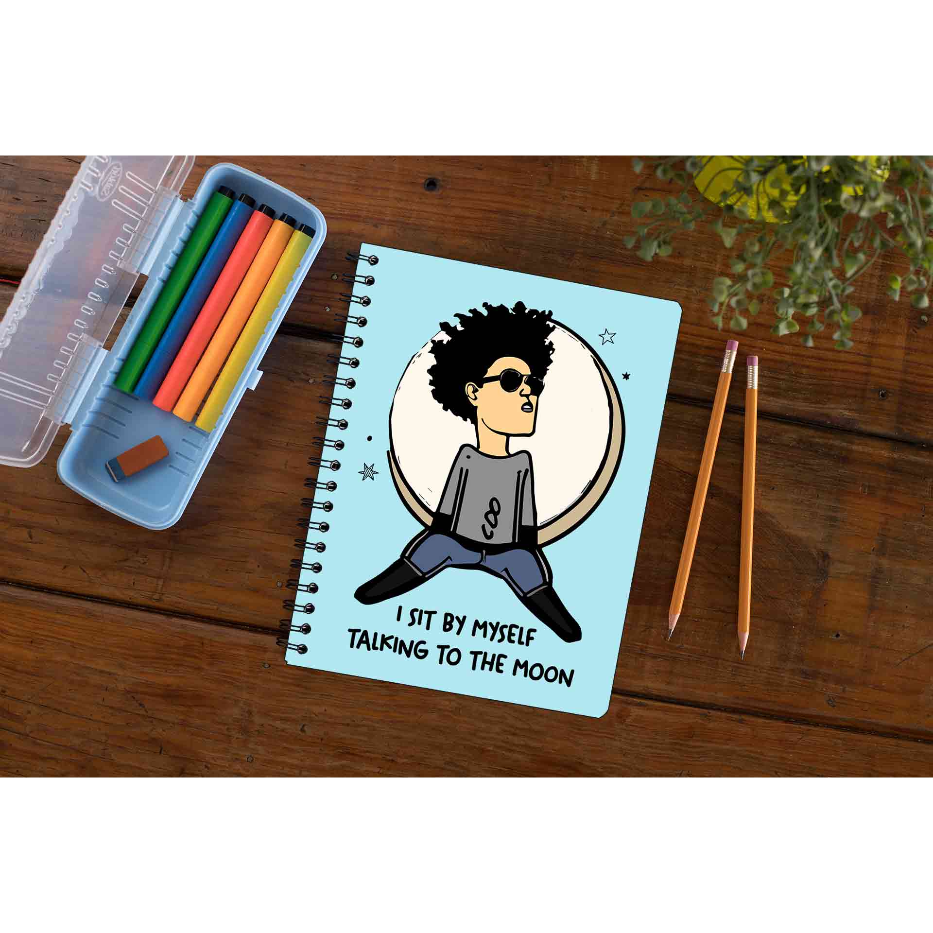 bruno mars talking to the moon notebook notepad diary buy online united states of america usa the banyan tee tbt unruled