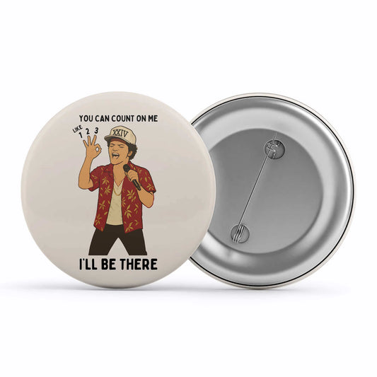 bruno mars count on me badge pin button music band buy online united states of america usa the banyan tee tbt men women girls boys unisex