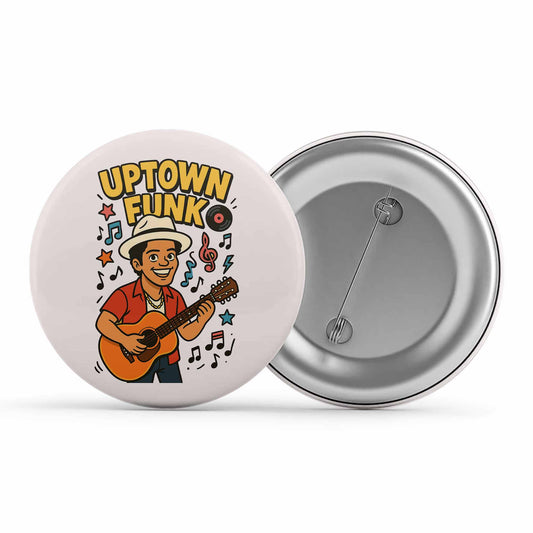 bruno mars uptown funk badge pin button music band buy online united states of america usa the banyan tee tbt men women girls boys unisex