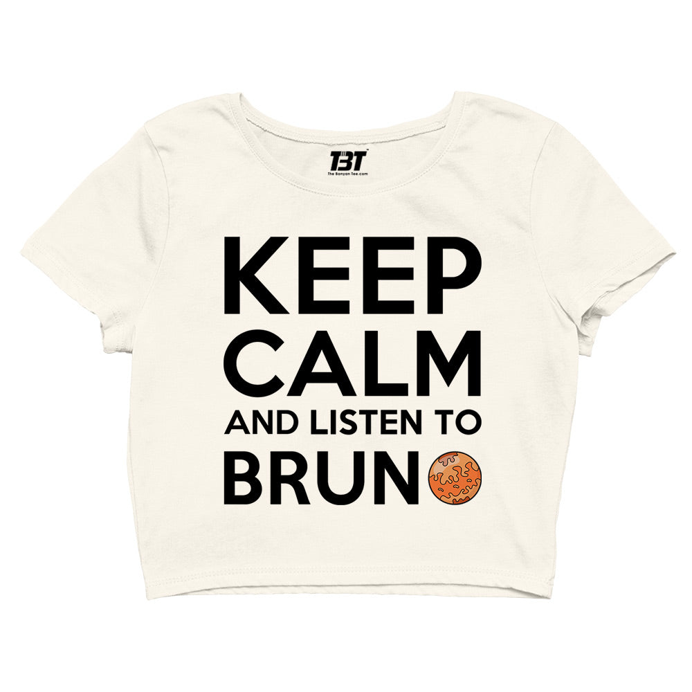 bruno mars keep calm crop top music band buy online united states of america usa the banyan tee tbt men women girls boys unisex Sky Blue