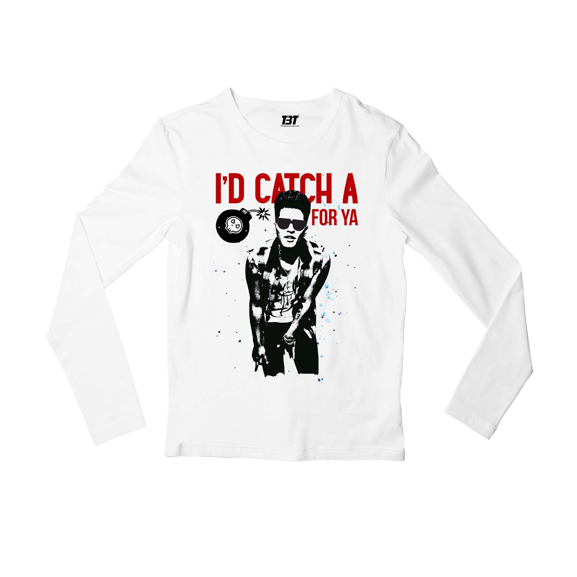 bruno mars grenade full sleeves long sleeves music band buy online india the banyan tee tbt men women girls boys unisex white