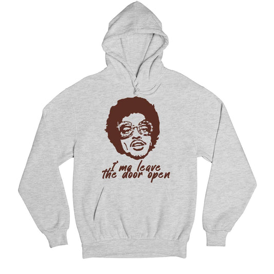 bruno mars leave the door open hoodie hooded sweatshirt winterwear music band buy online united states usa the banyan tee tbt men women girls boys unisex gray
