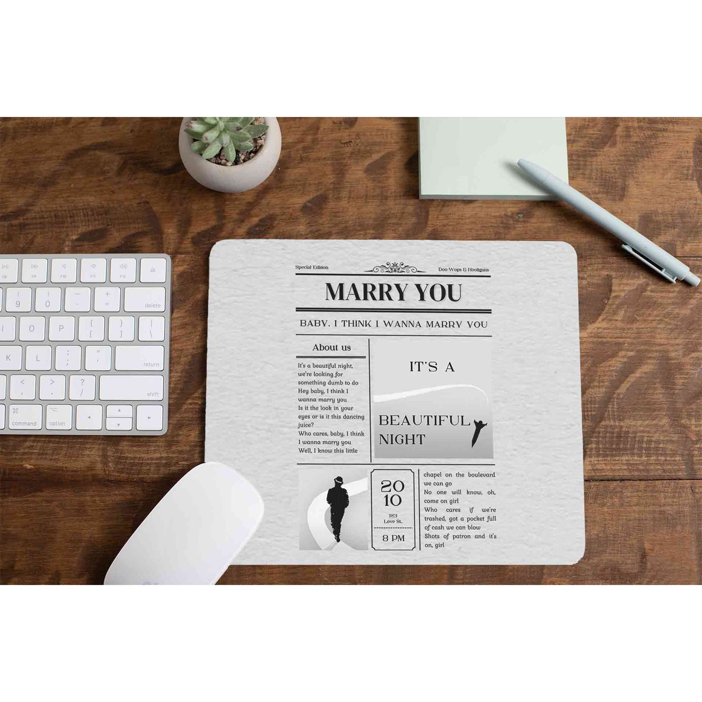 bruno mars marry you mousepad logitech large anime music band buy online united states of america usa the banyan tee tbt men women girls boys unisex