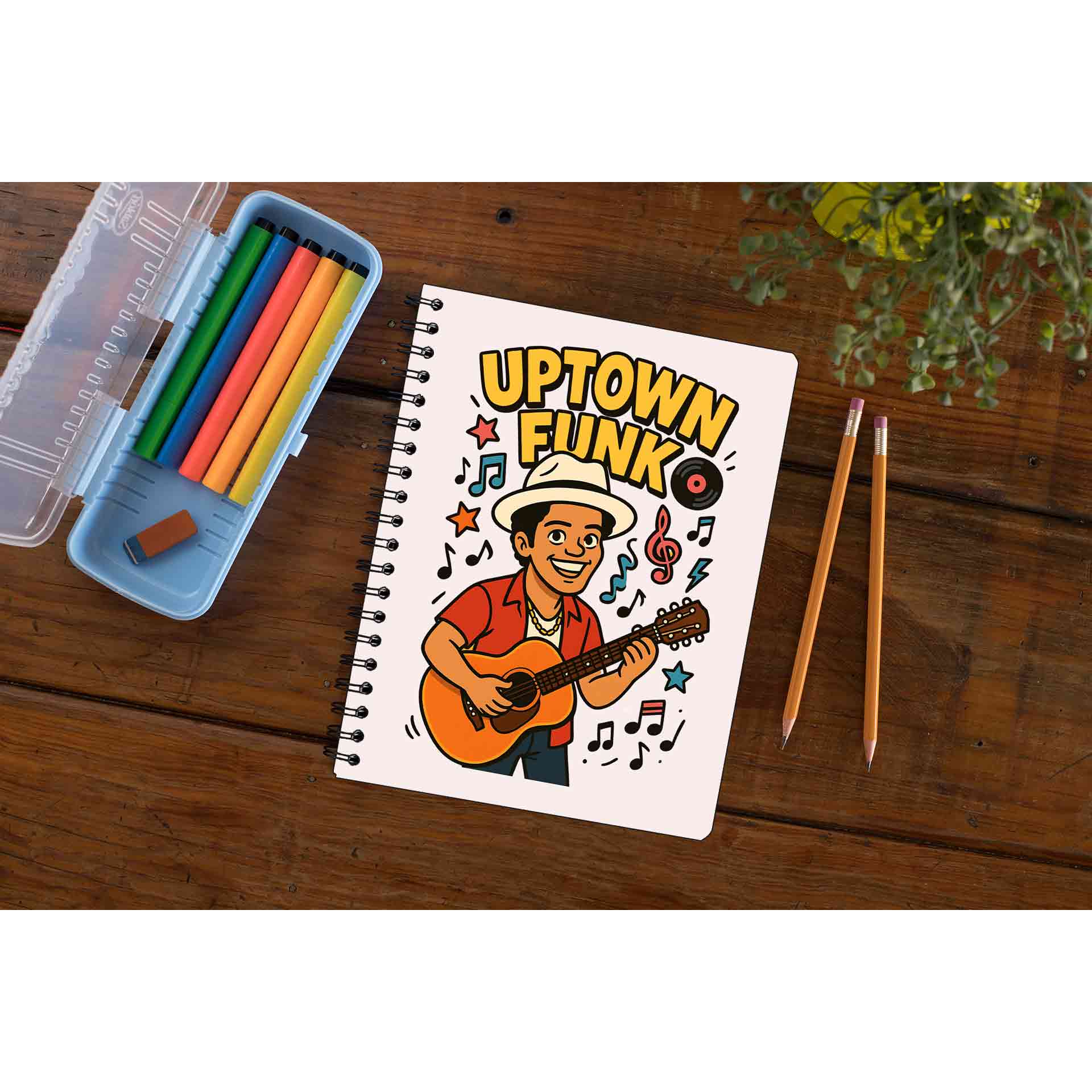 bruno mars uptown funk notebook notepad diary buy online united states of america usa the banyan tee tbt unruled