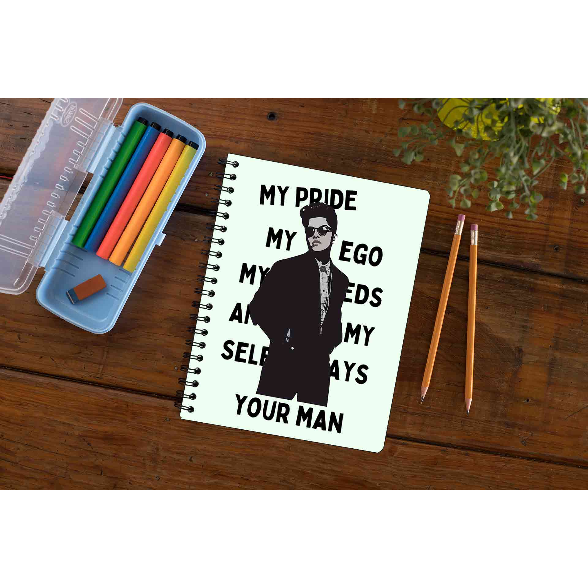 bruno mars when i was your man notebook notepad diary buy online united states of america usa the banyan tee tbt unruled