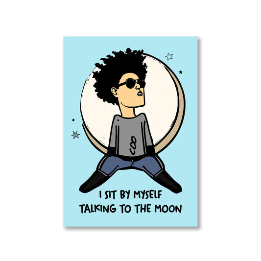 bruno mars talking to the moon poster wall art buy online united states of america usa the banyan tee tbt a4