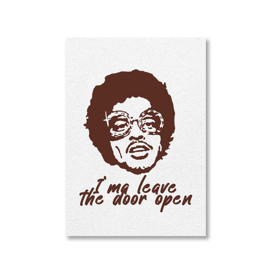 bruno mars leave the door open poster wall art buy online united states of america usa the banyan tee tbt a4