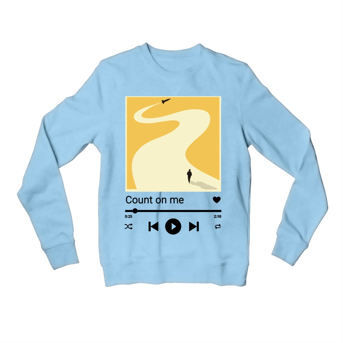 bruno mars count on me sweatshirt upper winterwear music band buy online united states of america usa the banyan tee tbt men women girls boys unisex baby blue