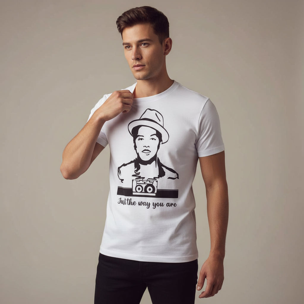 bruno mars just the way you are t-shirt music band buy online united states of america usa the banyan tee tbt men women girls boys unisex white