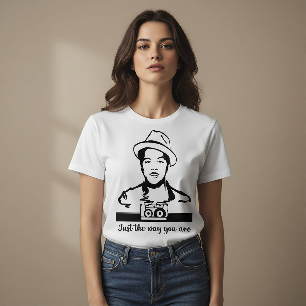 bruno mars just the way you are t-shirt music band buy online united states of america usa the banyan tee tbt men women girls boys unisex white