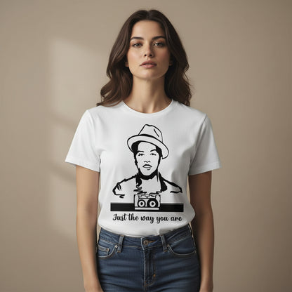 bruno mars just the way you are t-shirt music band buy online united states of america usa the banyan tee tbt men women girls boys unisex white