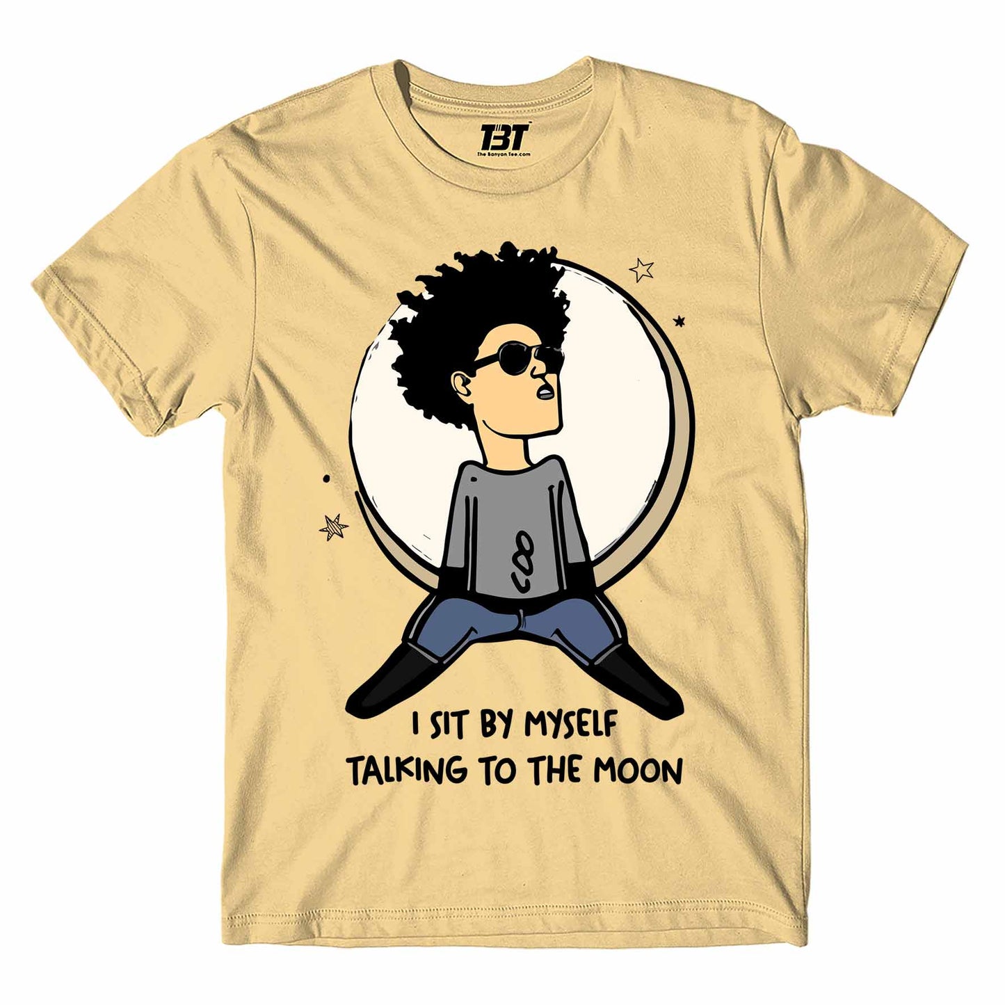 bruno mars talking to the moon t-shirt music band buy online united states of america usa the banyan tee tbt men women girls boys unisex beige