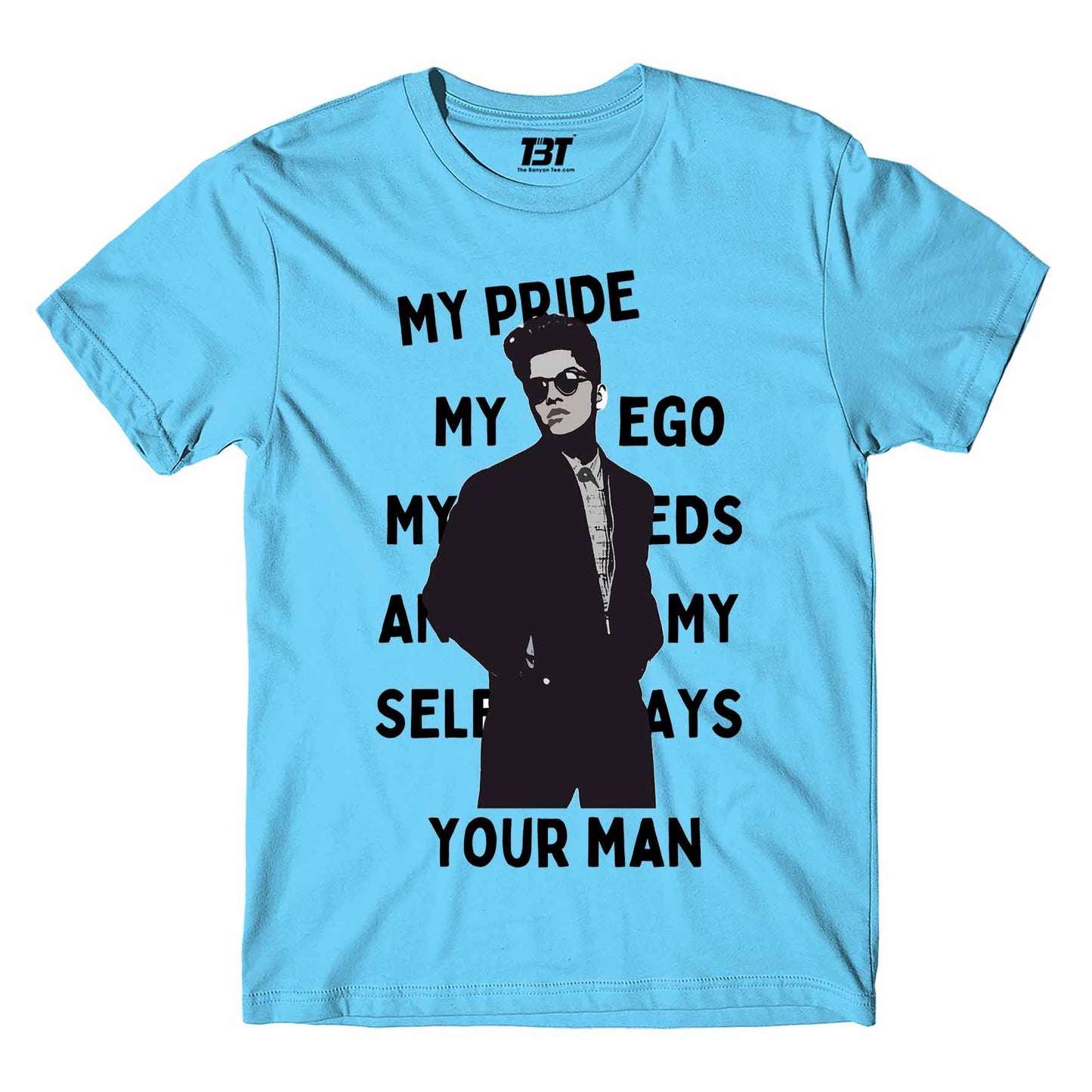 bruno mars when i was your man t-shirt music band buy online united states of america usa the banyan tee tbt men women girls boys unisex Sky Blue