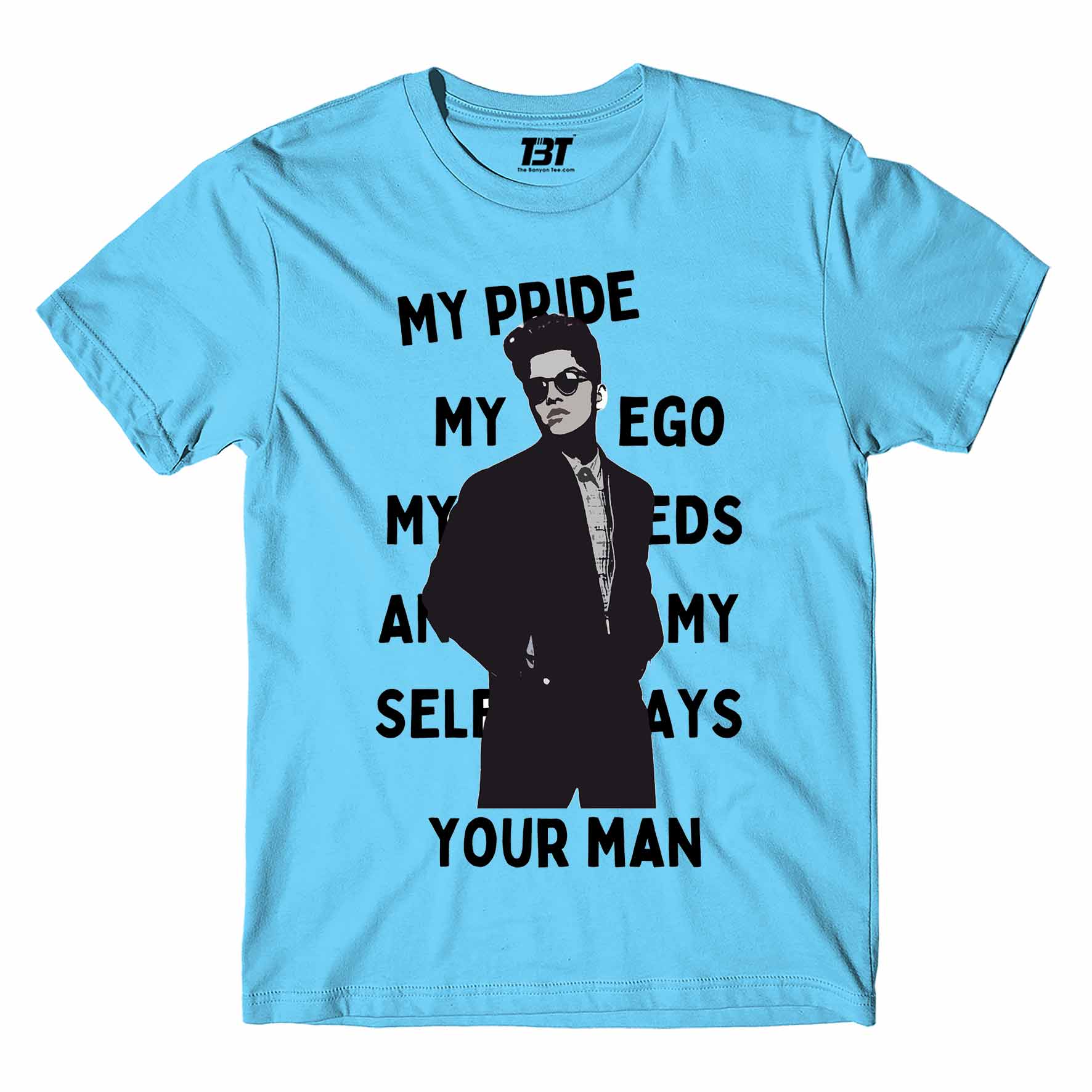 bruno mars when i was your man t-shirt music band buy online united states of america usa the banyan tee tbt men women girls boys unisex Sky Blue