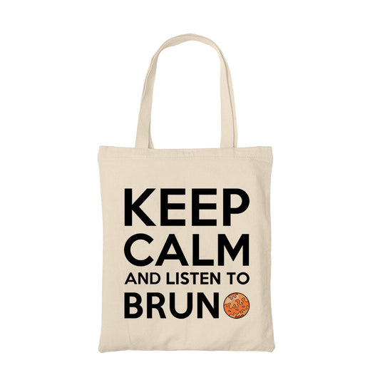 bruno mars keep calm tote bag hand printed cotton women men unisex