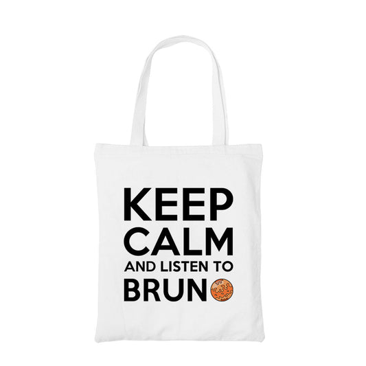 bruno mars keep calm tote bag hand printed cotton women men unisex