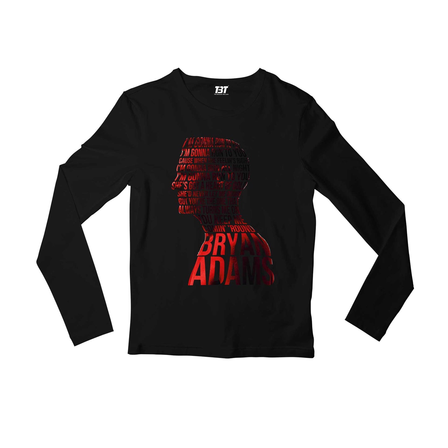 bryan adams run to you full sleeves long sleeves music band buy online india the banyan tee tbt men women girls boys unisex black