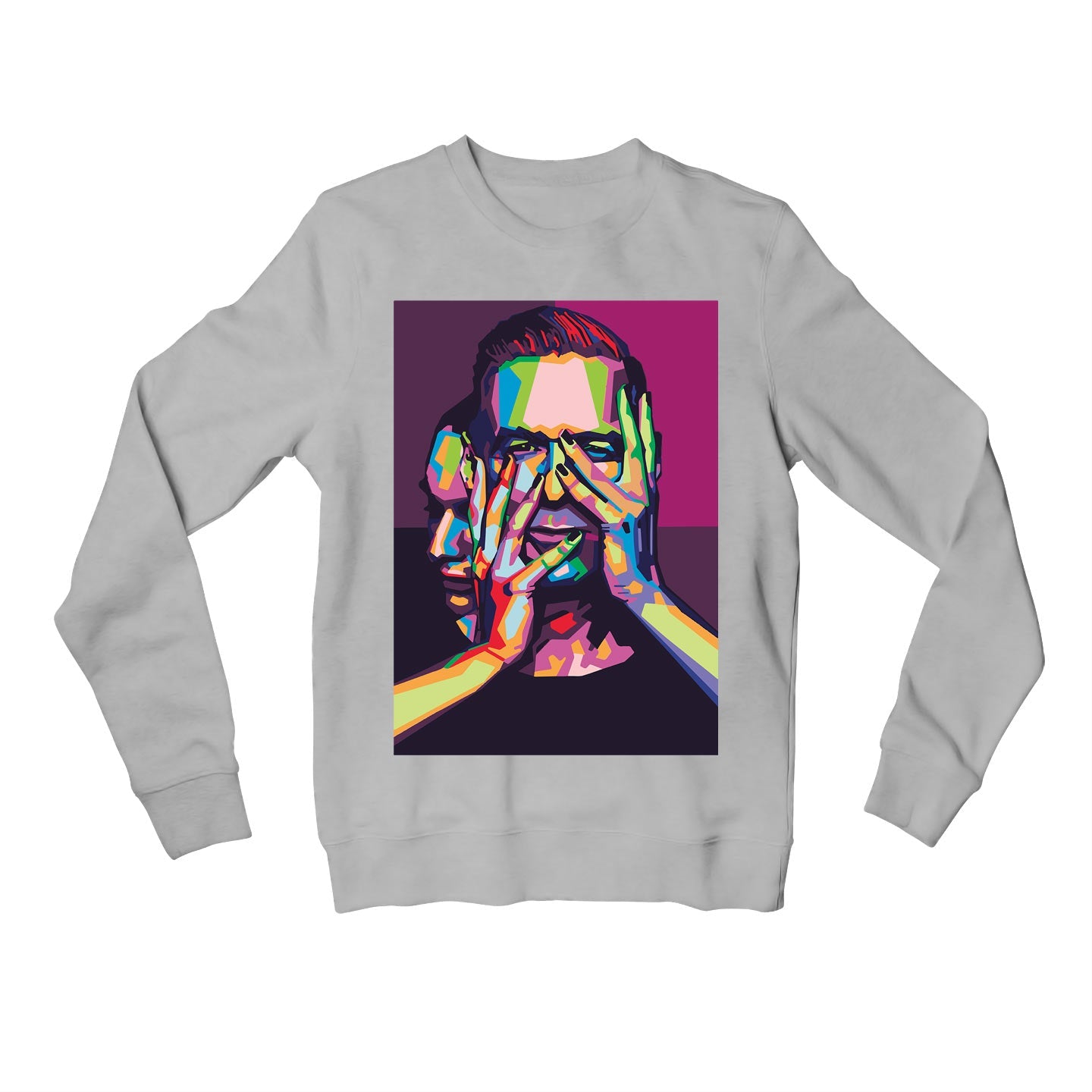 bryan adams bga pop art sweatshirt upper winterwear music band buy online united states of america usa the banyan tee tbt men women girls boys unisex gray