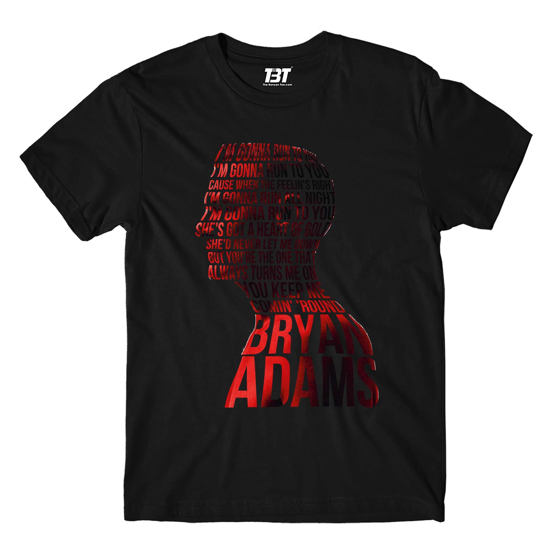 bryan adams run to you t-shirt music band buy online usa united states the banyan tee tbt men women girls boys unisex black