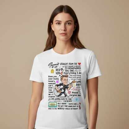 bryan adams everything i doodle t-shirt music band buy online united states of america usa the banyan tee tbt men women girls boys unisex white