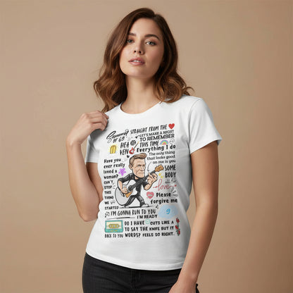 bryan adams everything i doodle t-shirt music band buy online united states of america usa the banyan tee tbt men women girls boys unisex white