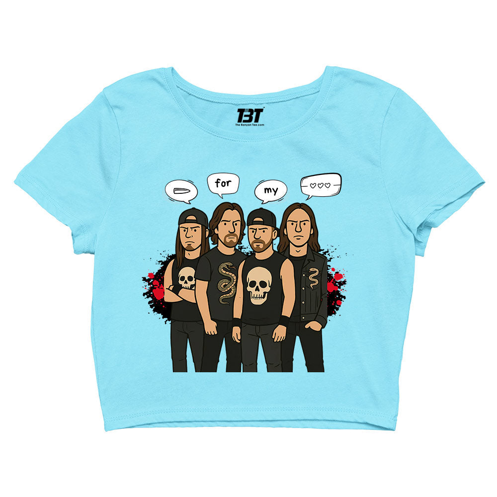 bullet for my valentine bullet gang crop top music band buy online united states usa the banyan tee tbt men women girls boys unisex s 