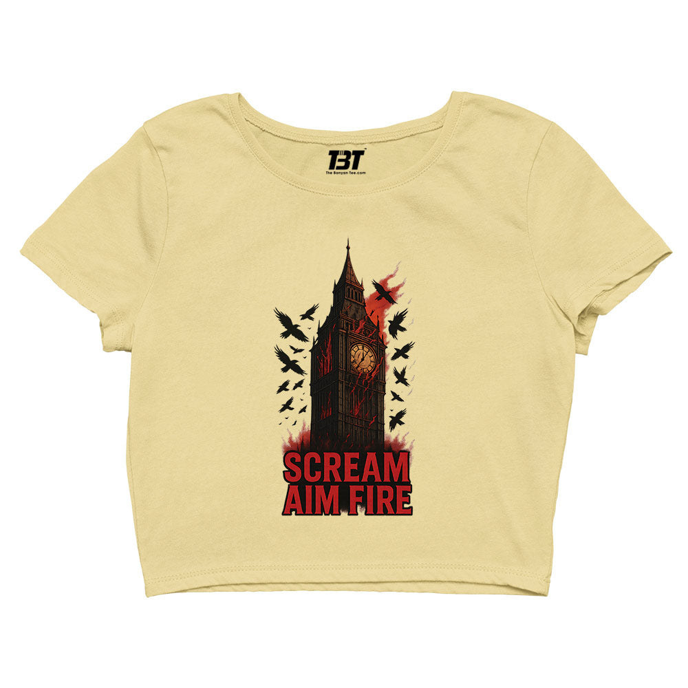 bullet for my valentine scream aim fire crop top music band buy online united states usa the banyan tee tbt men women girls boys unisex s 