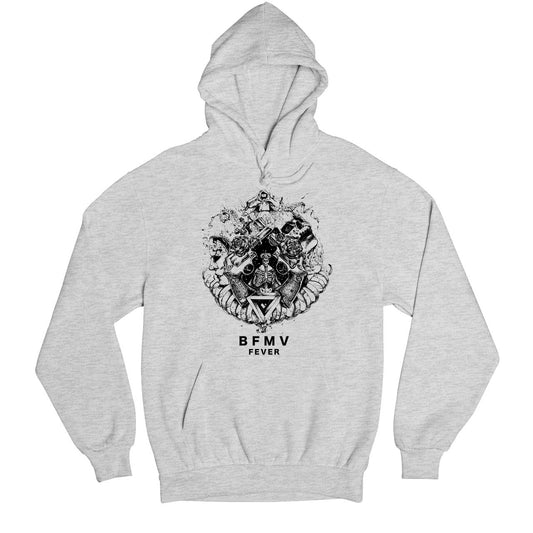 bullet for my valentine bfmv fever hoodie hooded sweatshirt winterwear music band buy online usa united states of america the banyan tee tbt men women girls boys unisex gray