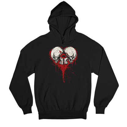 bullet for my valentine bullet heart hoodie hooded sweatshirt winterwear music band buy online united states usa the banyan tee tbt men women girls boys unisex black