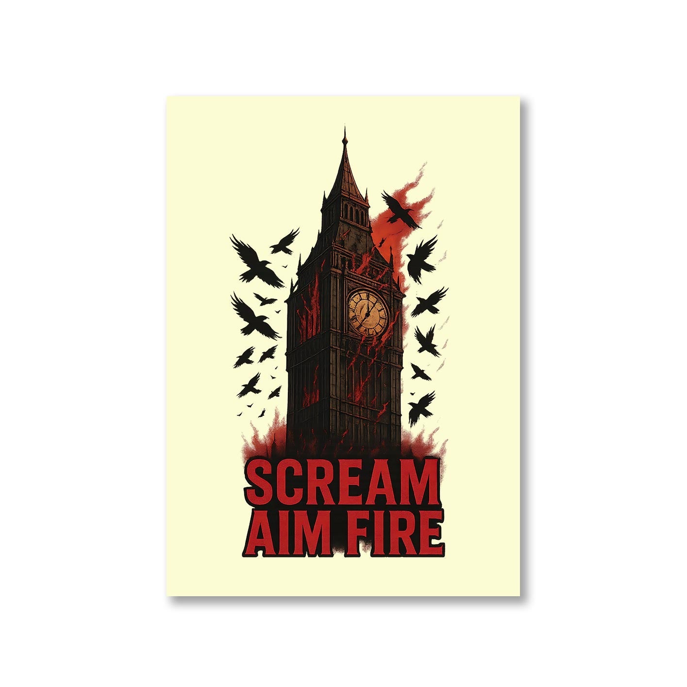 bullet for my valentine scream aim fire poster wall art buy online united states usa the banyan tee tbt 8 x 10 