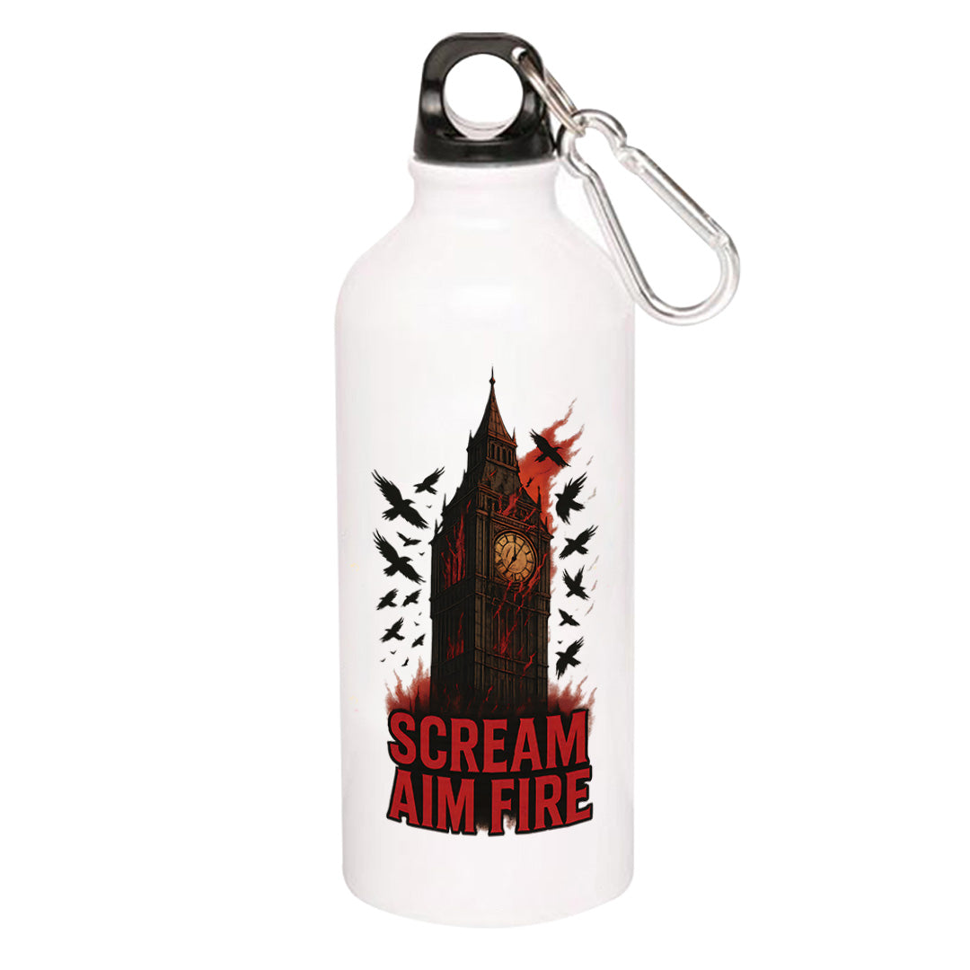 bullet for my valentine scream aim fire sipper steel water bottle flask gym shaker music band buy online india the banyan tee tbt men women girls boys unisex  