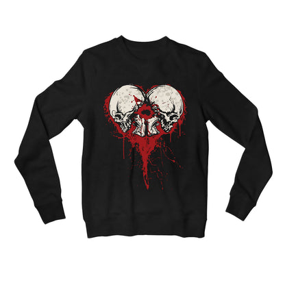bullet for my valentine bullet heart sweatshirt upper winterwear music band buy online united states usa the banyan tee tbt men women girls boys unisex black