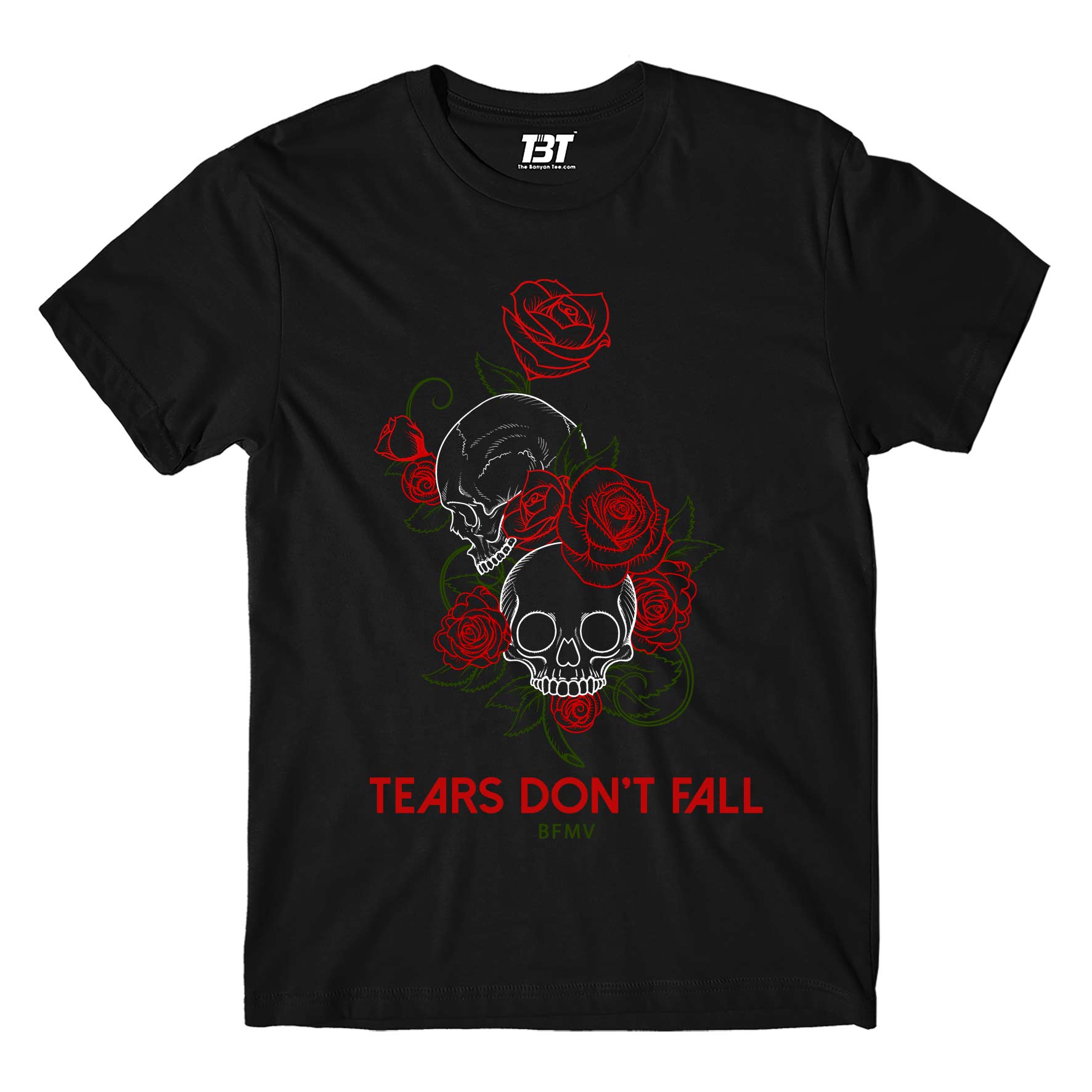 bullet for my valentine tears don't fall t-shirt music band buy online usa united states the banyan tee tbt men women girls boys unisex black