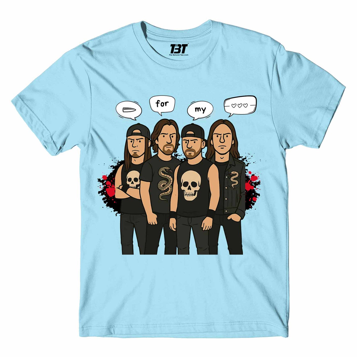 bullet for my valentine bullet gang t-shirt music band buy online united states usa the banyan tee tbt men women girls boys unisex turquoise 