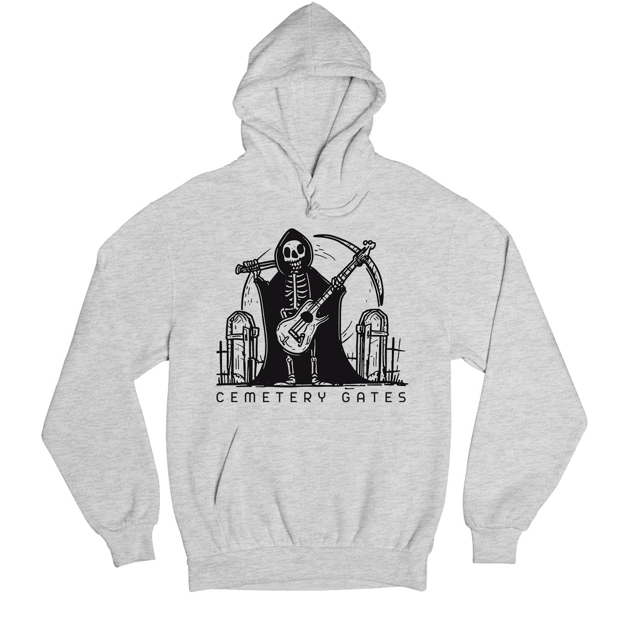 pantera cemetery gates hoodie hooded sweatshirt winterwear music band buy online united states usa the banyan tee tbt men women girls boys unisex gray