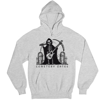 pantera cemetery gates hoodie hooded sweatshirt winterwear music band buy online united states usa the banyan tee tbt men women girls boys unisex gray