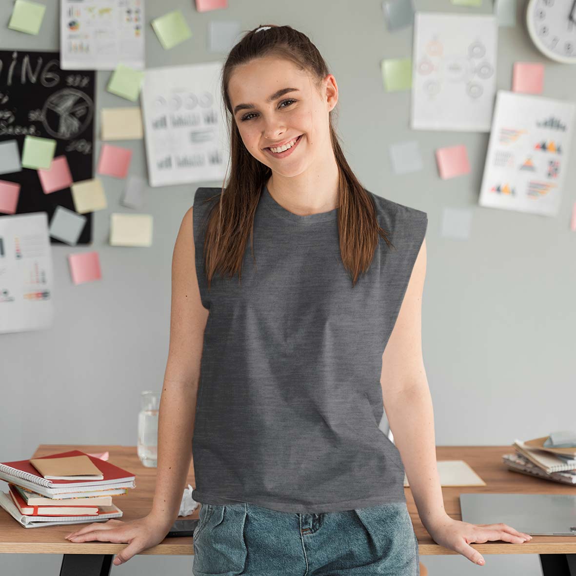 sleeveless t shirt gym vest charcoal melange by the banyan tee united states of america usa gym tshirts by tbt basicssleeveless t shirt gym vest charcoal melange by the banyan tee united states of america usa gym tshirts by tbt basics