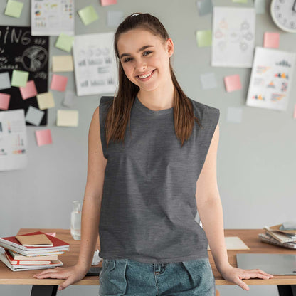 sleeveless t shirt gym vest charcoal melange by the banyan tee united states of america usa gym tshirts by tbt basicssleeveless t shirt gym vest charcoal melange by the banyan tee united states of america usa gym tshirts by tbt basics