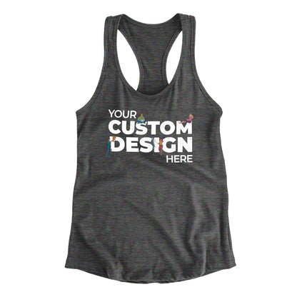 charcoal melange custom customizable tank top unisex different variants the banyan tee custom-made personalised custom t-shirts custom design personalized gifts