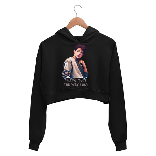 charlie puth done for me crop hoodie hooded sweatshirt upper winterwear music band buy online india the banyan tee tbt men women girls boys unisex black i lie for you, baby die for you, baby cry for you, baby but tell me what you've done for me