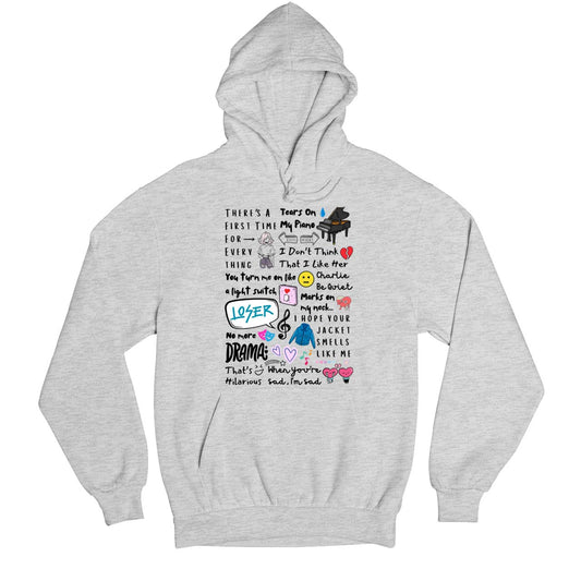 charlie puth doodle art hoodie hooded sweatshirt winterwear music band buy online united states usa the banyan tee tbt men women girls boys unisex gray