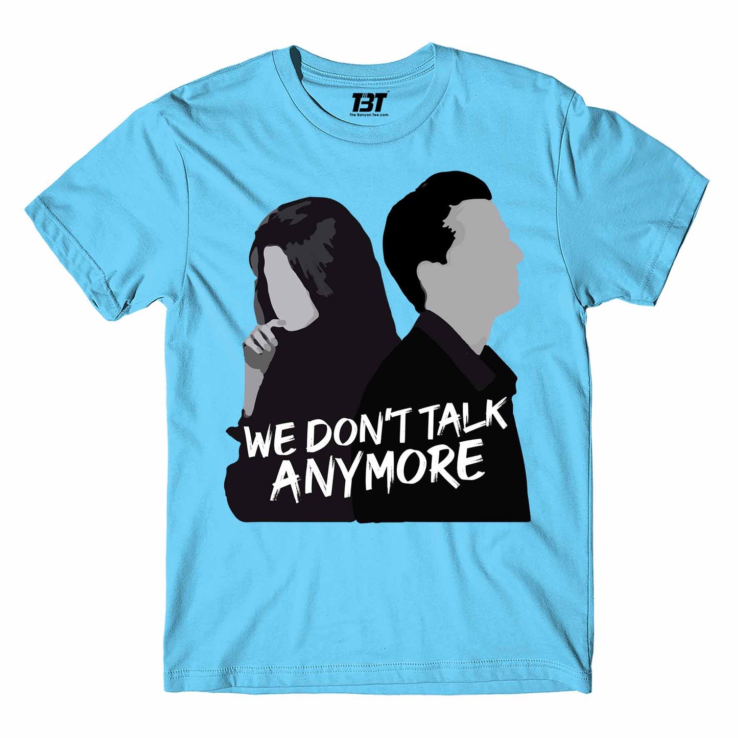 charlie puth we don't talk anymore t-shirt music band buy online united states of america usa the banyan tee tbt men women girls boys unisex Sky Blue