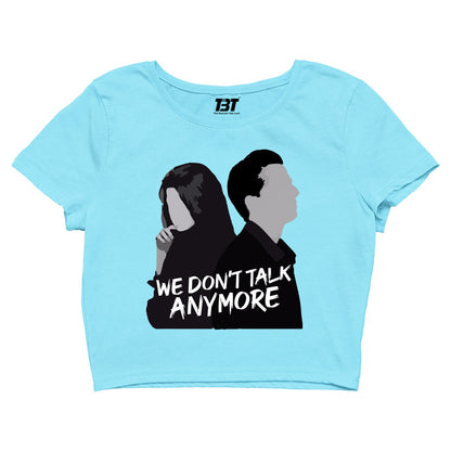 charlie puth we don't talk anymore crop top music band buy online united states of america usa the banyan tee tbt men women girls boys unisex Sky Blue